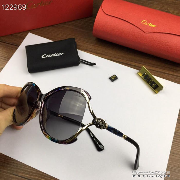 CARTIER卡地亞 官網同步 歐美風範 原單偏光 女款太陽鏡  lly1257